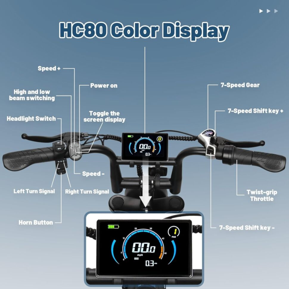 CRUZZER V8 Mini Electric Bike